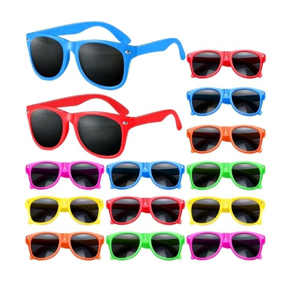 Party Sunglasses for Kids 10 Pack with UV400 Protection Eyewear Neon Sunglasses
